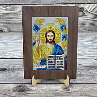 1015045 Иисус Христос, набор для вышивки бисером иконы в рамке