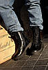 Чорні черевики пітон на блискавці шкіра Марітель 325570, фото 2