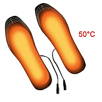 Термо стельки с подогревом электрические стельки юсб, Электро стельки usb с универсальным размером