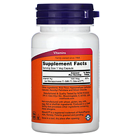 NOW Foods MK-7 вітамін K2 100 мкг 60 рослинних капсул, фото 2