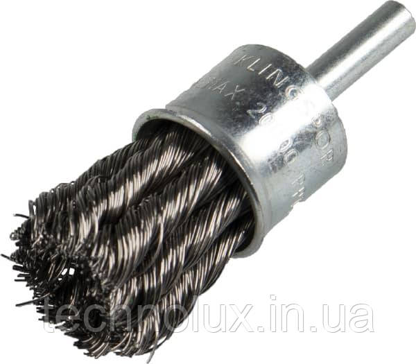 Пензлева щітка зі стрижнем, рифлена сталь BPS 600 Z 19-22-30х6х0,35мм Klingspor