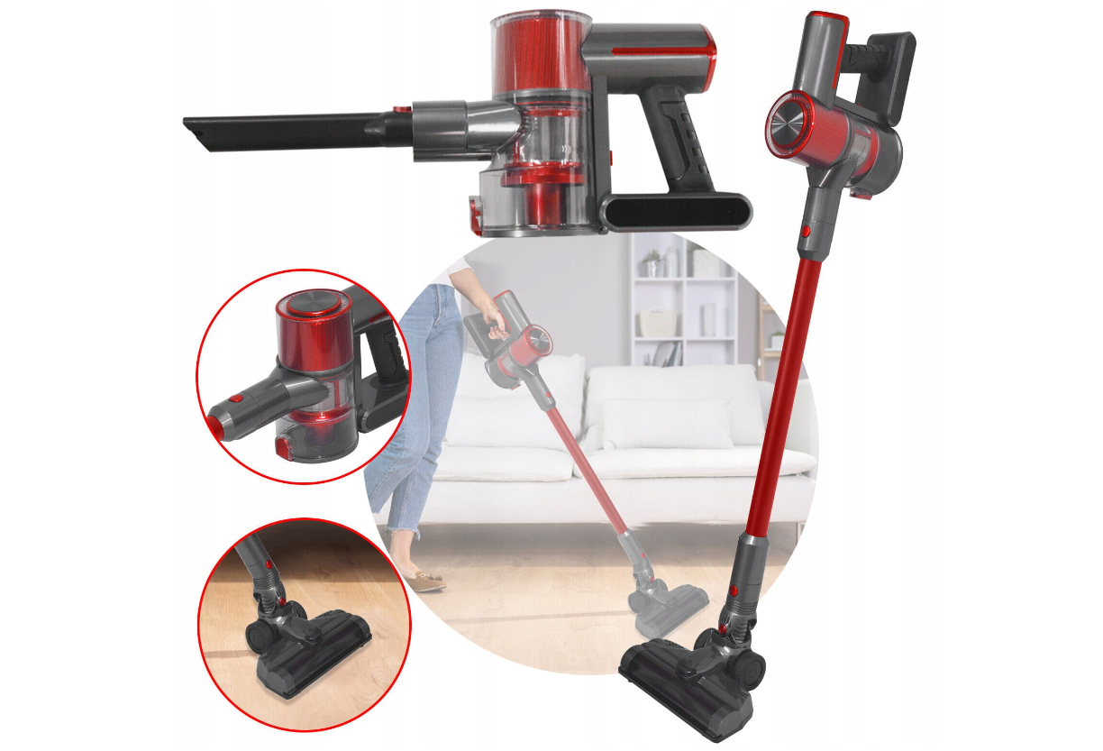 Акумуляторний пилосос Royalty Line CVC-9316 RED