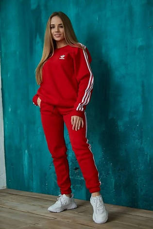 Стильний чоловічий костюм adidas утеплений чорний із шапкою, фото 1