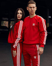 Стильний чоловічий костюм adidas утеплений чорний із шапкою, фото 5