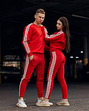 Стильний чоловічий костюм adidas утеплений чорний із шапкою, фото 4