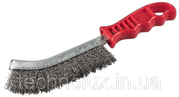 Ручна щітка з пластмасовою ручкою, Сталь, Нержавіюча сталь BHP 600 Klingspor, фото 1