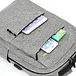 Рюкзак міський 3в1 Backpack 9018 дорожній комплект Сірий YU227, фото 2