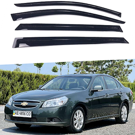 Дефлектори вікон вітровики на Chevrolet Epica II седан 2006-2011 на скотчі AVTM