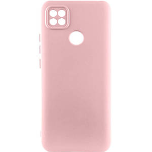 Чохол Silicone Cover Lakshmi Full Camera (A) для Oppo A15s / A15 | Мікрофібра Рожевий / Pink