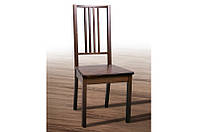 Деревянный стул "Классик" твердый, темный орех (Микс Мебель)