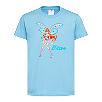 Голубая детская футболка Для ребенка клуб винкс (11-3-4-блакитний)