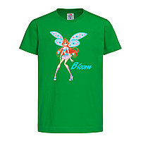 Зеленая детская футболка Для ребенка клуб винкс (11-3-4-зелений)