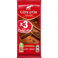Шоколад Cote D'or Loriganal Lait Melk 3s 300g