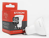 Светодиодная LED лампа ETRON 6W MR16 4200K 220V GU10 дневной свет