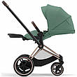 Коляска Cybex e-Priam 2 в 1 Leaf Green шасі Rosegold, фото 8