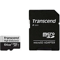 Transcend High Endurance microSDXC 350V[Карта памяти microSD 64GB C10 UHS-I U1 High Endurance (85TB)] Baumar