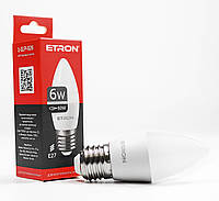 Світлодіодна LED лампа ETRON 6W C37 4200K 220V E27 денне світло