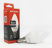 Светодиодная LED лампа ETRON 6W C37 4200K 220V E14 дневной свет