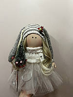 Інтерьерна текстильна лялька Зайка /ручна робота