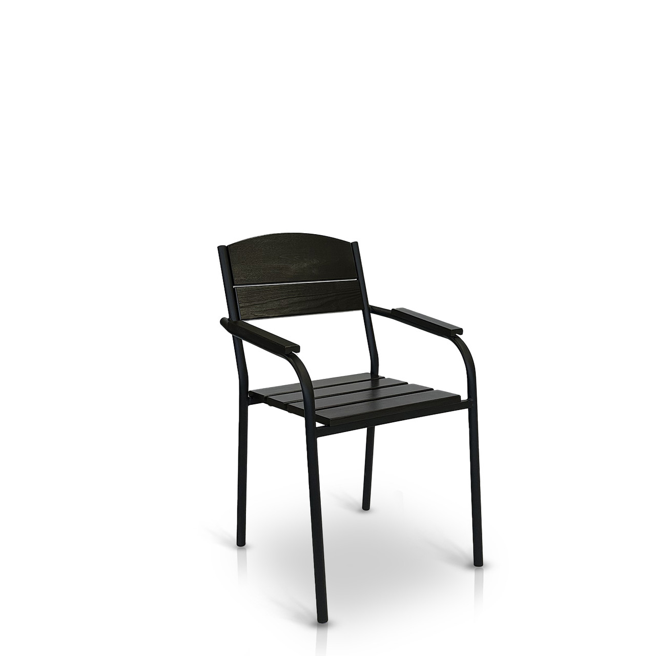 Садовий стілець "Феліція" Венге. Основа метал з деревом  - від Mix-Line