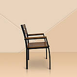 Садовий стілець "Стела" Тік. Основа метал з деревом  - від Mix-Line, фото 3