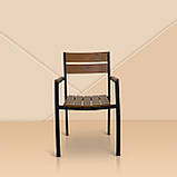 Садовий стілець "Стела" Тік. Основа метал з деревом  - від Mix-Line, фото 6
