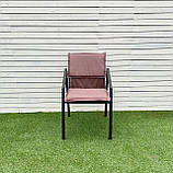 Садовий стілець "Парма" Венге. Основа метал з деревом  - від Mix-Line, фото 8