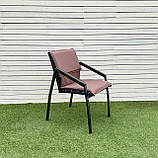 Садовий стілець "Парма" Венге. Основа метал з деревом  - від Mix-Line, фото 9