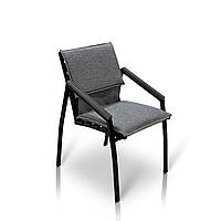Садовий стілець "Парма" Сірий. Основа метал з деревом  - від Mix-Line