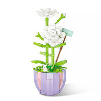 3D конструктор-набір будівельних блоків YZ 2088 квітковий конструктор Жасмин 305 деталей, фото 2