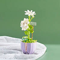 3D конструктор-набір будівельних блоків YZ 2088 квітковий конструктор Жасмин 305 деталей, фото 3