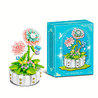 3D конструктор набір будівельних блоків YZ 2143 квітковий конструктор Гвоздика 510 деталей, фото 2