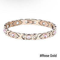 Современный магнитный браслет, женский, для похудения в Rose Gold цвете