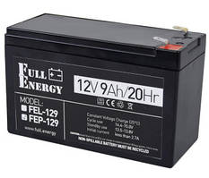 Акумулятор 12 В 9 Аг для БДЖ Full Energy FEP-129