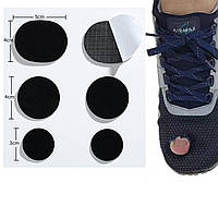 Черные вставки: ремонт и реставрация обуви набор 3 пары (6шт). Универсальные вкладыши на переднюю часть обуви
