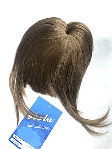 Накладна челка штучного волосся колір світло-русявий