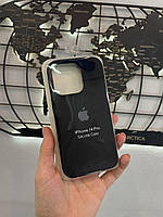 Чохол Silicone Case з мікрофіброю для iPhone 14 Pro, чохол-накладка для Айфон 14 Про (Колір: Чорний)