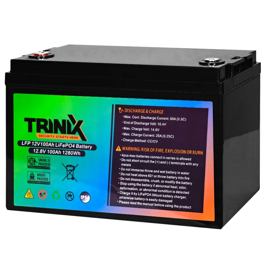 Акумуляторна батарея TRINIX LiFePo4 100 Ah 12V