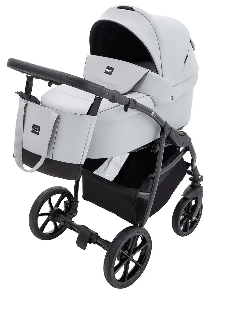 Коляска 2 в 1 Bair Rio ECO RE-14 світло-сірий
