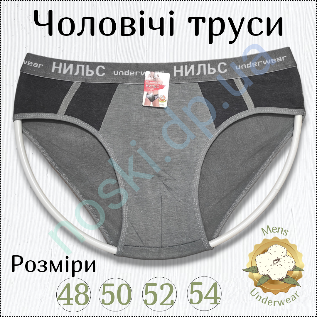 Труси чоловічі сліпи зручні еластичні XL Сірий
