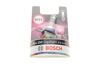 Автолампа H11 12V 55W PGJ19-2 Plus 150 Gigalight BOSCH 1 987 301 138 UA62
