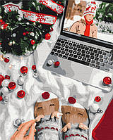 Картина по номерам «Новогодние традиции, Оксана Воробей», в термопакете 40*50см, ТМ Brushme, Украина