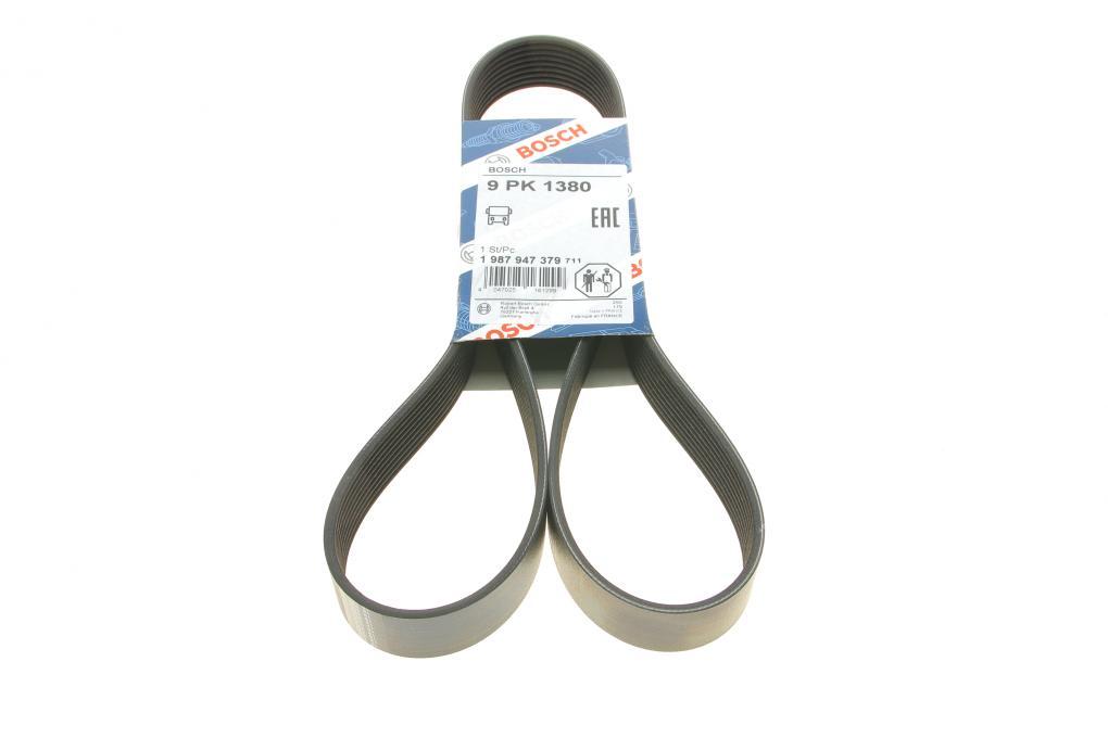 Ремінь генератора Daf CF/XF 05- (9PK1380) BOSCH 1 987 947 379 UA62