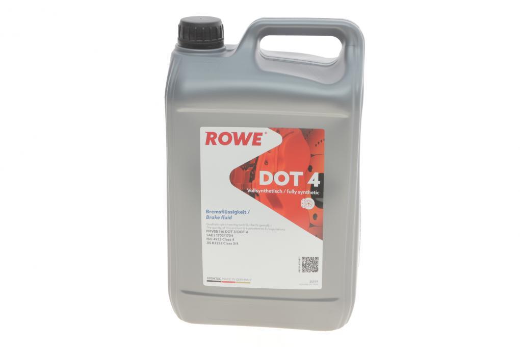 Гальмівна рідина HIGHTEC DOT 4 (5L) Class 4 ROWE 25109-0050-99 UA61, фото 1