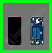 Дисплей OnePlus 6 (A6000/A6003) із сенсором та рамкою, чорний (OLED, оригінальні комплектуючі)
