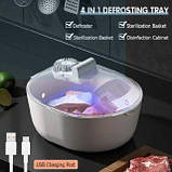 Машина для розморожування м'яса тарілка для розморожування для замороженого м'яса Defroster акумуляторна, фото 2