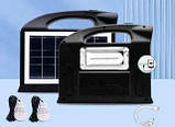 Ліхтар power bank сонячні батареї Ліхтарі на сонячних батареях Кемпінгові ліхтарі Solar 2 лампочки CL-13 30Вт, фото 2