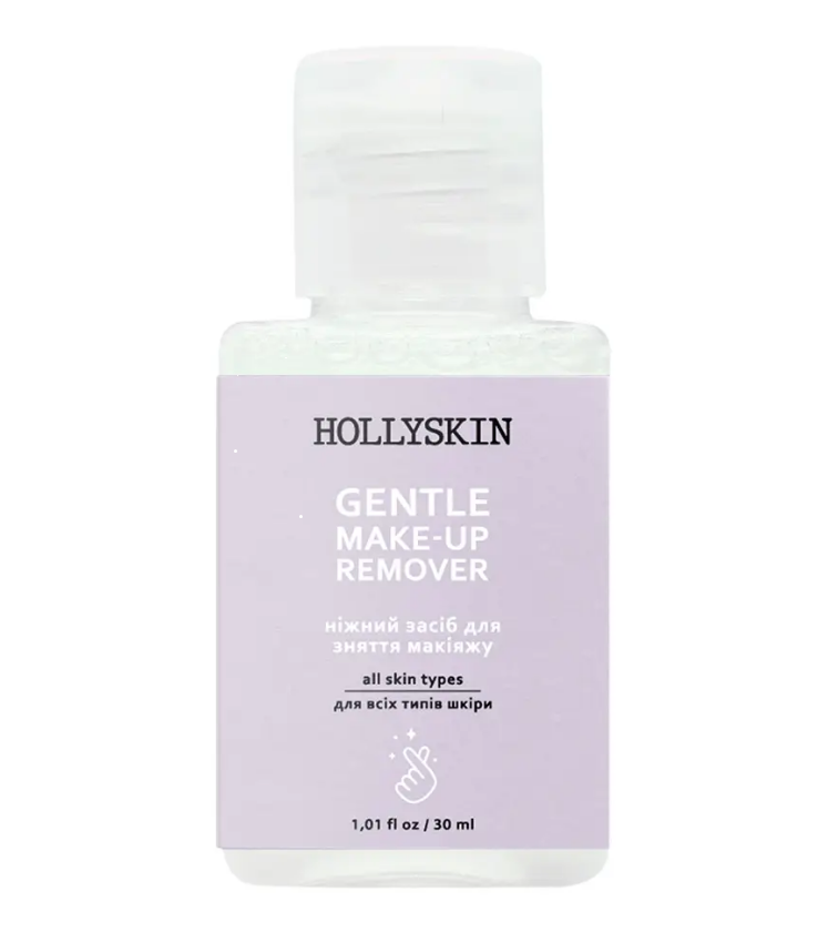 Ніжний засіб для зняття макіяжу HOLLYSKIN Gentle MakeUp Remover (travel size) 30 ml, фото 1