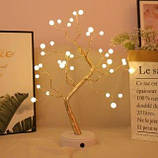 Світильник-нічник Перлинне дерево золотого кольору з LED підсвічуванням 50см, фото 2
