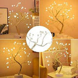 Світильник-нічник Перлинне дерево золотого кольору з LED підсвічуванням 50см, фото 4